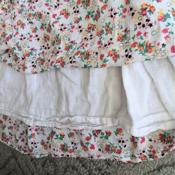 COMPANIA cotton skirt with calico flower print cotton lining size M @K - Picture 6 of 8